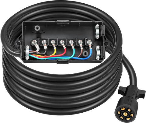 thumbnail image 2 of 8-Foot 7-Wire Trailer Adapter Cord - Heavy Duty 7-Pin Plug For RVs & Trailers 2 of 2