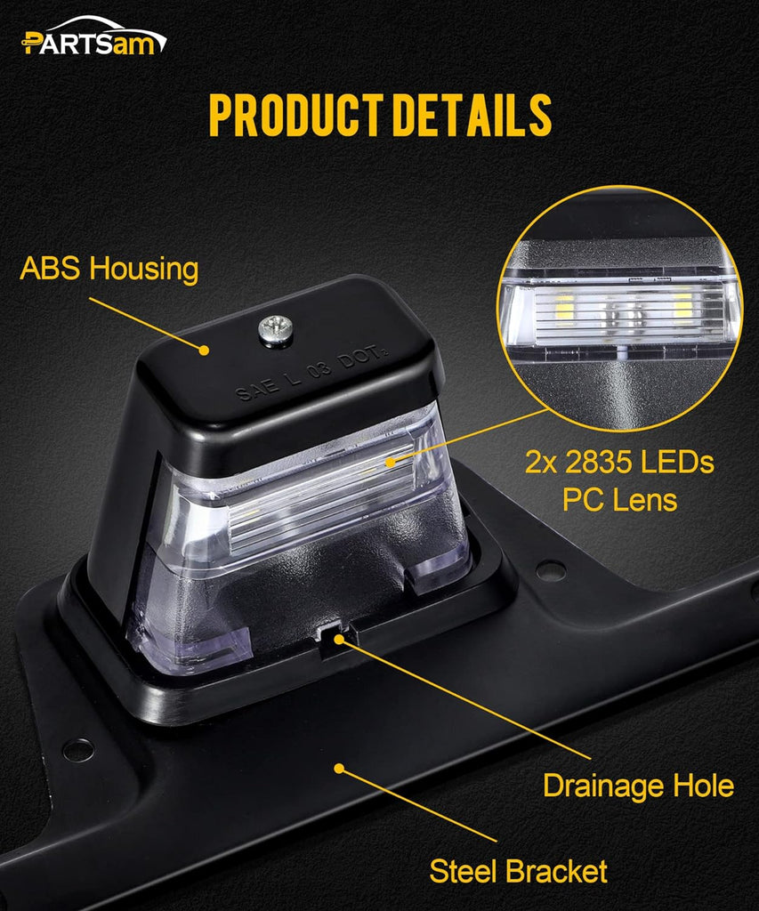 Led Rv License Plate LED License Plate Light for Trailer Truck ATV RV Boat DOT Compliant ...