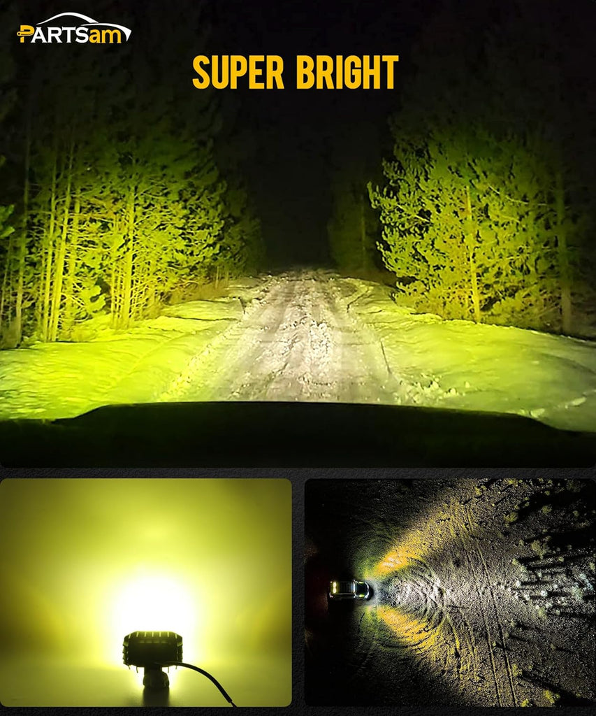 COLIGHT 4-Inch LED Work Light Bar - 240W, 36,000 Lumens, Spot Beam For ATV, Truck, SUV, Boat (IP68)