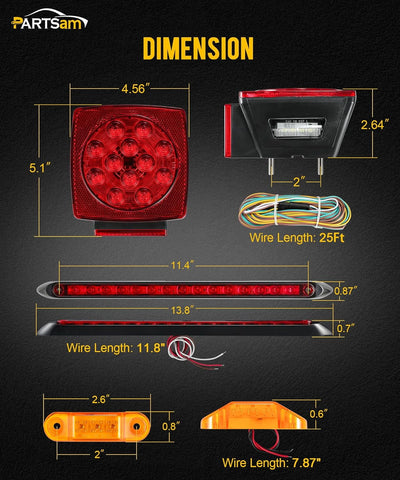 Image of Led lights dimension