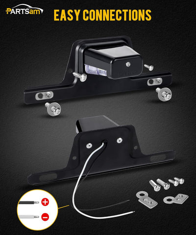 thumbnail image 2 of 2 12V LED License Plate Tag LightGHT For Boat Trailer RV Truck 6000-6500K White 2 of 14