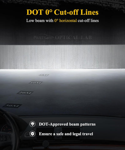 Image of Partsam Full LED Headlights Assembly Compatible with 2009-2018 Ram 1500 2500 3500, DOT Approved Dual Projector Assembly Pair with Start Animation DRL Sequential Turn Signal Hi/Low Beam 6500K 12V IP67