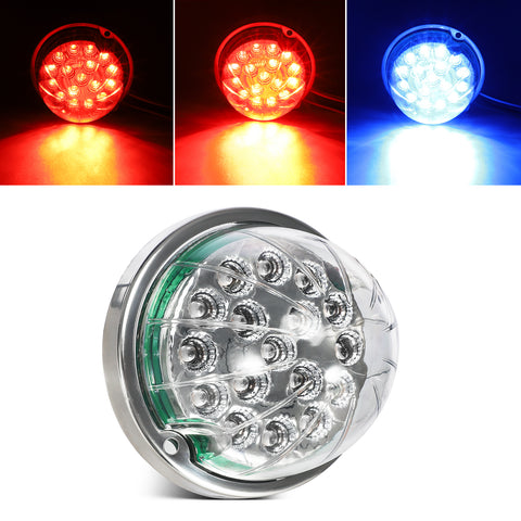 2-Pack Red Watermelon LED Lights For Semi Trucks – Stop/Turn Signal Marker Lights For Freightliner, Kenworth, Peterbilt & More