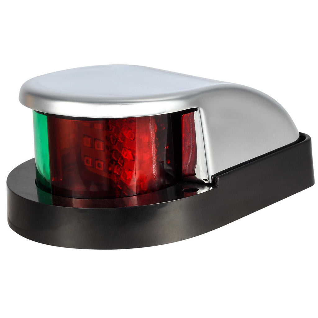 Red & Green LED Navigational Marine Bow Lights 5/8 Round 22mm Bolt Beam With 20 Ft Awg 26 Wire Cable For Boats Pontoon Houseboats Fishing Vessels Red & Green LED Navigational Marine Bow Lights 5/8 Round 22mm Bolt Beam With 20 Ft Awg 26 Wire Cable For Boats Pontoon Houseboats Fishing Vessels