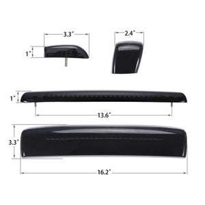 Partsam 3Pcs Smoked White Cab Marker Lights Replacement for Silverado/Sierra 1500 2500 3500 2015 2016 2017 2018 2019 White 30 LED Cab Roof Top Clearance Marker Running Lights Lamps w/Wiring Pack