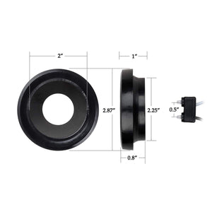 Partsam (10) Marker/Clearance Light 2 Prong Pigtails & Rubber Grommets