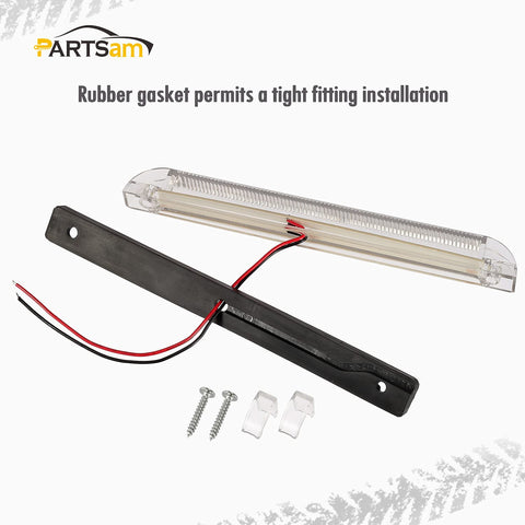 Image of Partsam 8" LED Utility White Strip Lights for Boat UTV Ranger