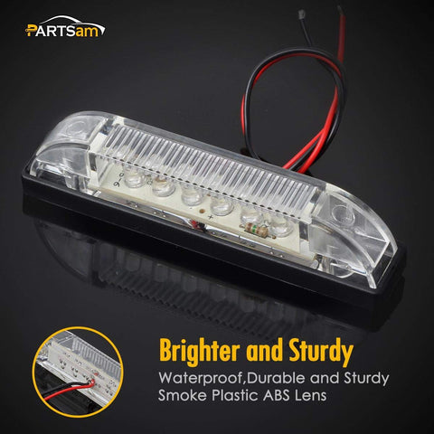 Image of Partsam 4" Ultra-Thin-Line LED Utility Light Bar