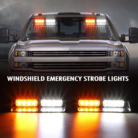 Image of Partsam 2 in 1 Emergency Dash Strobe Lights