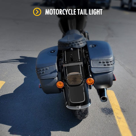 Image of Partsam Motorcycle Tail Light LED Rear Taillight Assembly