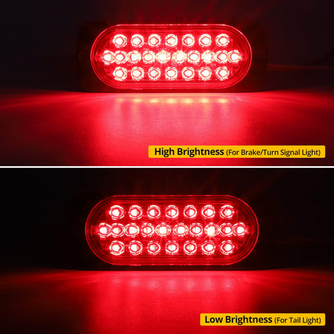 Image of Partsam Red LED Trailer Clearance Marker Lights For Trailer Truck Tractor RV
