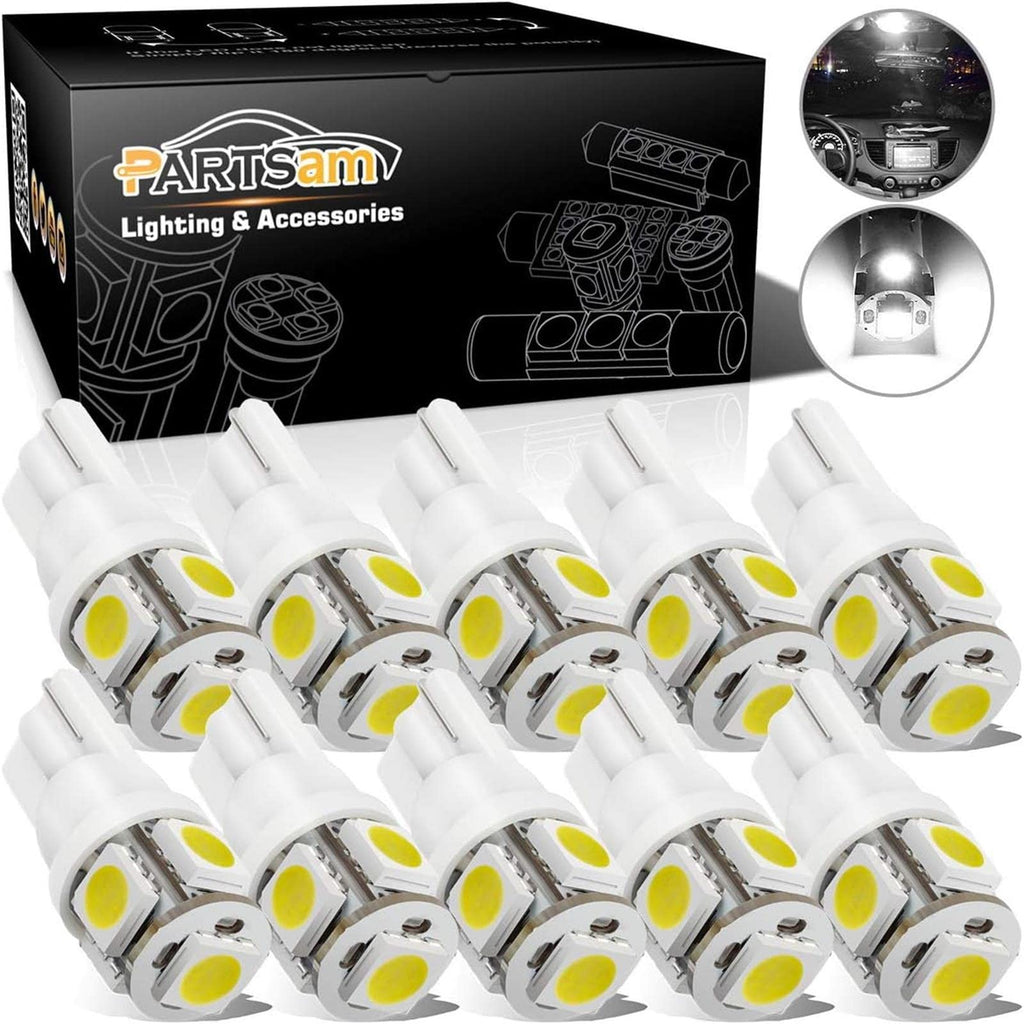 T10 194 168 W5W LED Map Dome License Plate Dash Board replacement bulbs