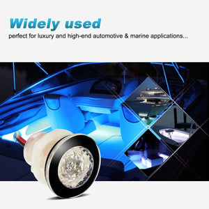 Partsam Blue Outdoor Path Garden Yard Stair LED Deck Step Lights