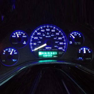Partsam 10PCS Blue T4.7 Instrument Panel LED Light Gauge Cluster Bulbs Dashboard Indicator Lamp Repair Kit Compatible with Silverado Suburban Tahoe Trailblazer Yukon 2003 2004 2005 2006