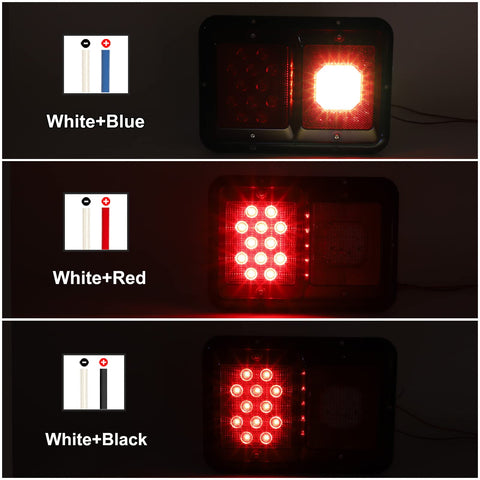 Image of Partsam 2Pcs Double Led Trailer Tail Lights