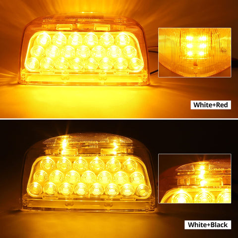 Image of Partsam Triangle Amber LED Turn Signal Lights for Peterbilt Trucks