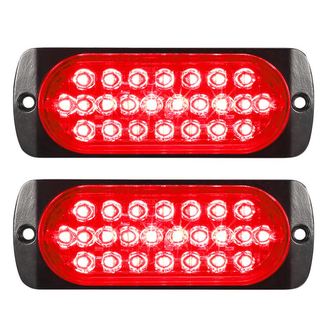Image of Partsam Red LED Trailer Clearance Marker Lights For Trailer Truck Tractor RV