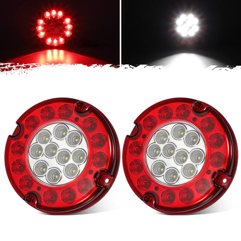 Image of Partsam 7 Inch Stop Backup LED Tail Lights for Transit Vehicles Trailer Truck