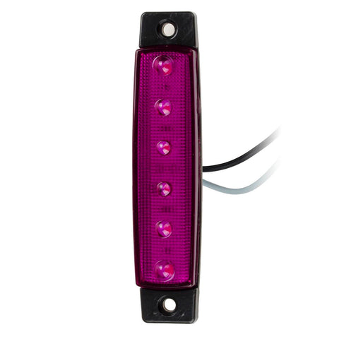 Image of Partsam 20Pcs 3.8 6 LED Clearance Truck Trailer RV Side Marker Indicators Purple 12V, Purple Trailer Marker Lights, Rear Side Marker Lamp, Led Marker Lights for Trucks, Cab Marker, RV Marker light