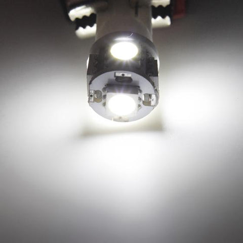 Image of Partsam T10 LED Light Bulbs 5X White 161 168 194 Wedge Base Lights 5-5050-SMD for Cab Roof Running Marker Light LED Backup License Plate Parking Turn Signal Light