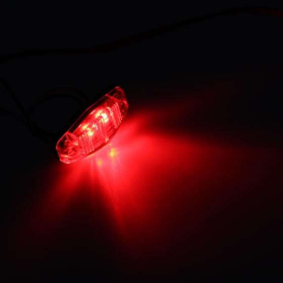 Autodayplus 8pc LED Side Marker Lights – Red/Amber Universal Surface Mount For Trailers