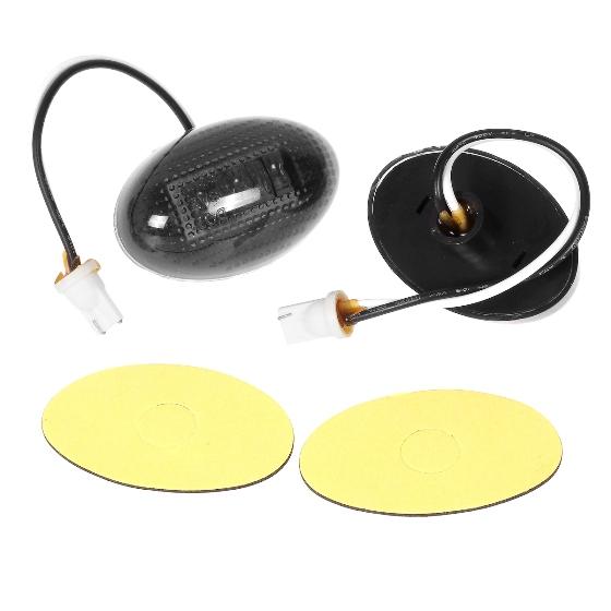 Auxito LED Side Fender Marker Lights For 1999-2010 Ford F350 F450 Dually - Amber/Red, 4-Pack