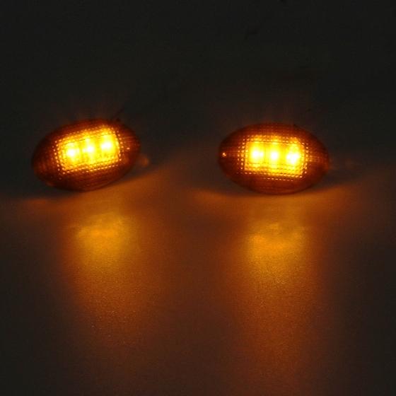 thumbnail image 2 of AUXITO Smoke LED Side Fender Marker Lights For Ford Super Duty F350 F450 F550 (1999-2010, 4 Pcs: 2 Red, 2 Amber) 2 of 6