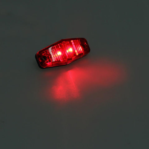 Image of Partsam Submersible Led Truck Trailer Lights Kit 12V, 2xSquare Led Trailer Light Kits+14.17inch Red 3 Light 9 LED ID Light Bar+2xAmber Side Marker w/Reflex+ 8pcs 2.5inch Oval Led Marker Clearance Lights