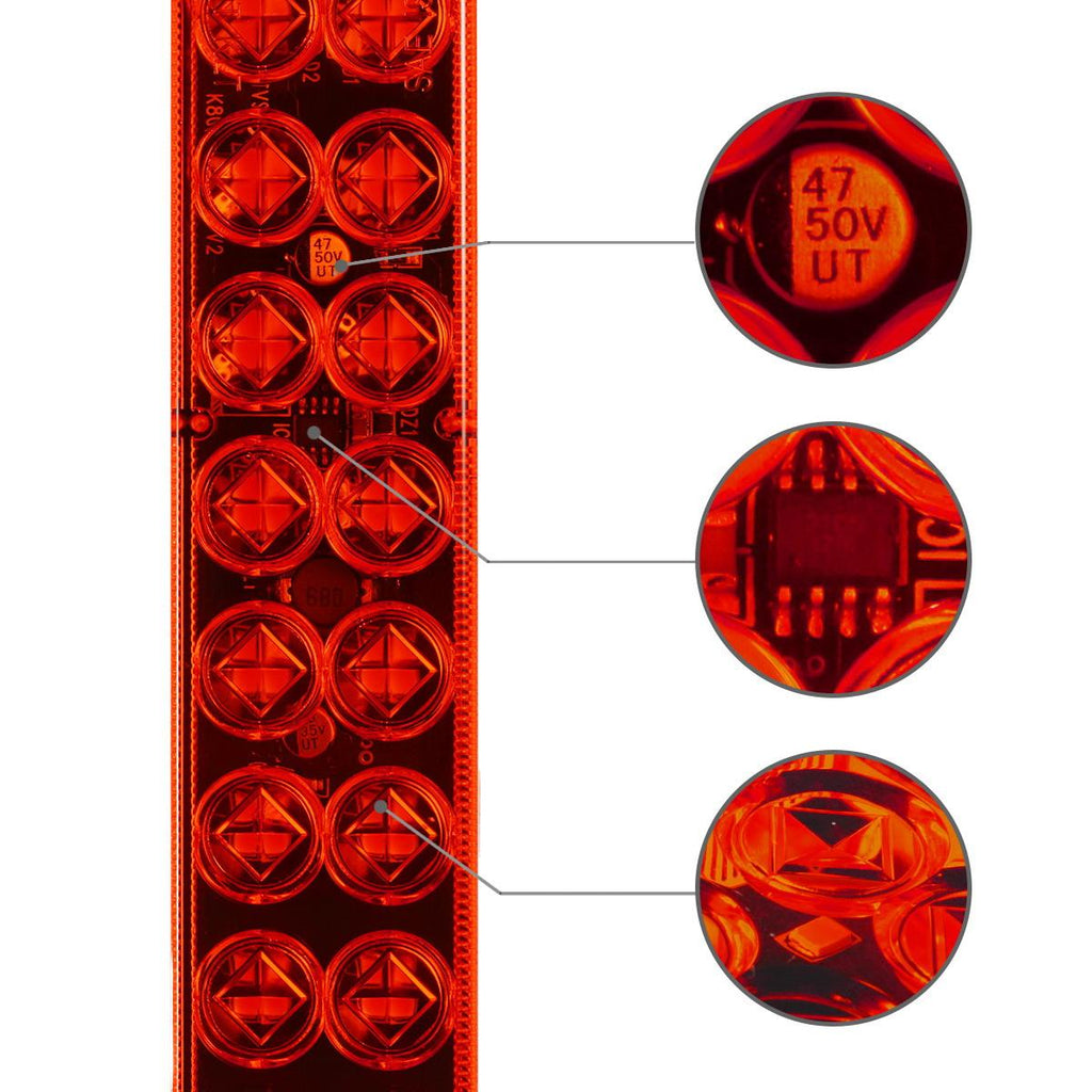 thumbnail image 2 of 4-Pack Amber 46 LED Trailer Light Bars - 17 2 of 4