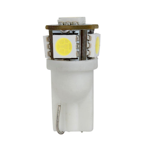 Image of Partsam 2PCS White T10 168 194 2825 5-5050-SMD License Plate LED Lights Lamp Bulbs