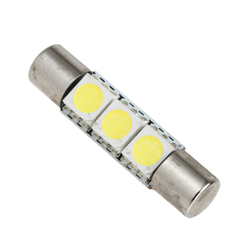 Image of Partsam 29mm 6614F LED Light Bulbs for Car Interior Vanity Mirror Lights Sun Visor Lamps(4Pcs White)