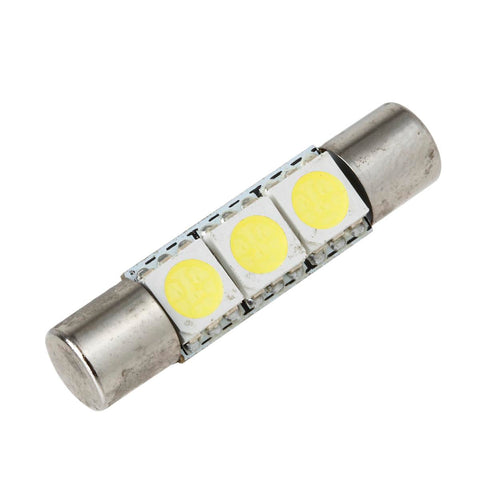 Image of Partsam 29mm 6614F LED Light Bulbs for Car Interior Vanity Mirror Lights Sun Visor Lamps(4Pcs White)