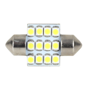 Partsam 31mm 4Pcs White LED Light Bulbs Error Free Canbus DE3021 3175 for Interior Lights Map Dome Door Courtesy Light Bulbs