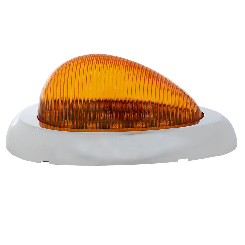 2PCS Amber LED Sleeper Cab Lights For Freightliner - 15 LED Teardrop Side Marker Turn Signals