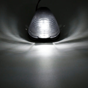 Partsam 5X Black Smoke Lens Cab Roof Marker Running Lamps w/White LED Lights Compatible with Ford F150 F250 F350 F450 F550 F650 F750 E150 E250 E350 E450 1999-2016 Super Duty Pickup Trucks