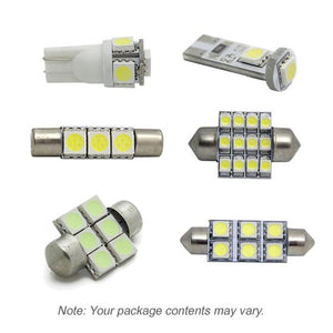 Partsam White Interior LED Light Package Kit Replacement Bulbs Compatible with Silverado 1999-2006 W/License Plate Light (11 Pieces)