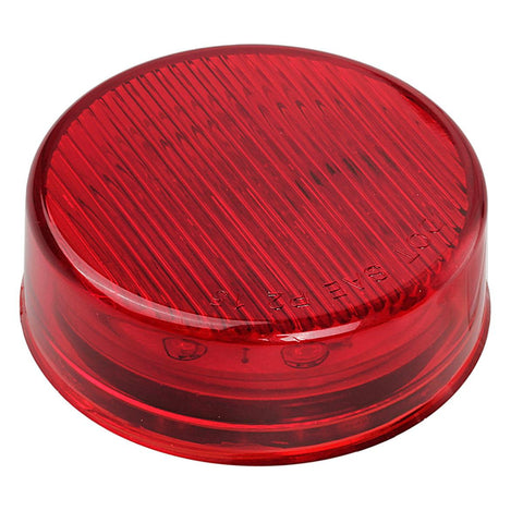 Image of Partsam 10x 2.5" Round Side Marker light Clearance 13 Diodes Universal Use Sealed Red, 2.5 round led marker lights, 2.5 round led clearance lights, 2.5 round led trailer lights