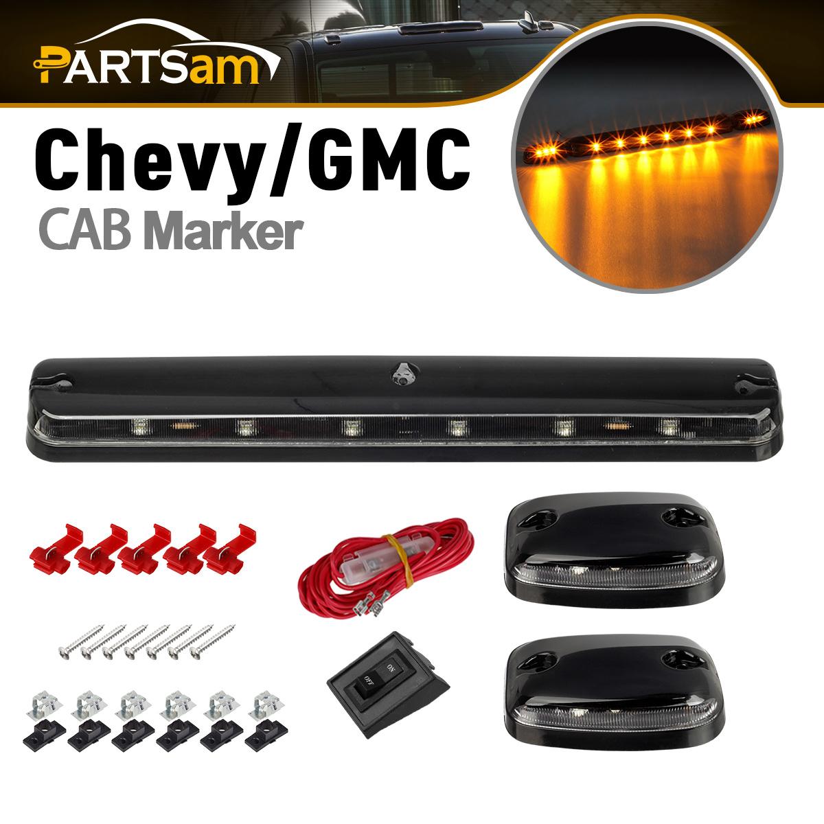 若者に人気のブランド 3PCS Partsam Clear Amber 12LED Lights Marker Roof Cab Lens テープ・マスキングテープ