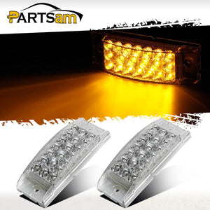 6" 21 LED Side Marker Clearance Turn Lights Trailer Truck Camper - Foto 6