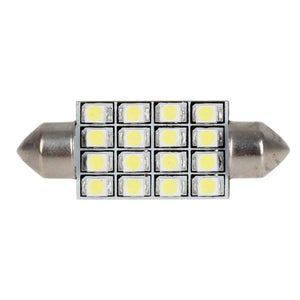 Partsam 10pcs 6000K White 41mm 42mm 43mm Festoon 16-3528-SMD LED Bulbs for Interior Lights Dome Map Trunk Cargo Area Lights 570 578 6413 12V Lamps