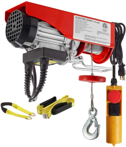 Image of electric hoist with remote control