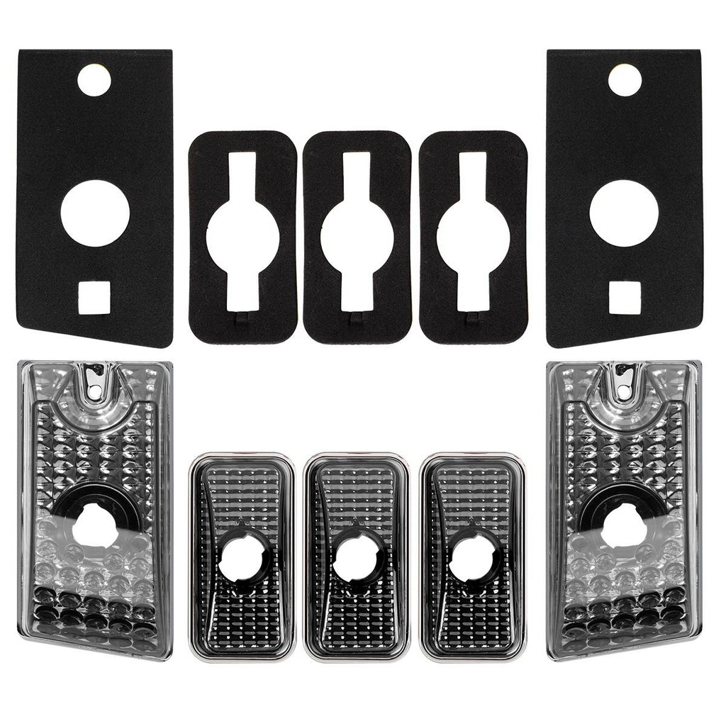 5x Red LED Cab Marker Lights Roof Top Running Lights For Hummer H2 H2 SUT 2003-2009 – Autodayplus