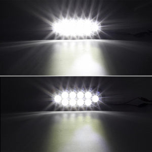 Partsam 2Pcs 6 Inch Oval White Led Trailer Lights 10 Diodes Smoke Lens Grommet and Pigtails Submersible 12V Sealed for RV Trucks, 6 Oval led Reverse Lights, 6 Oval led Back up Lights