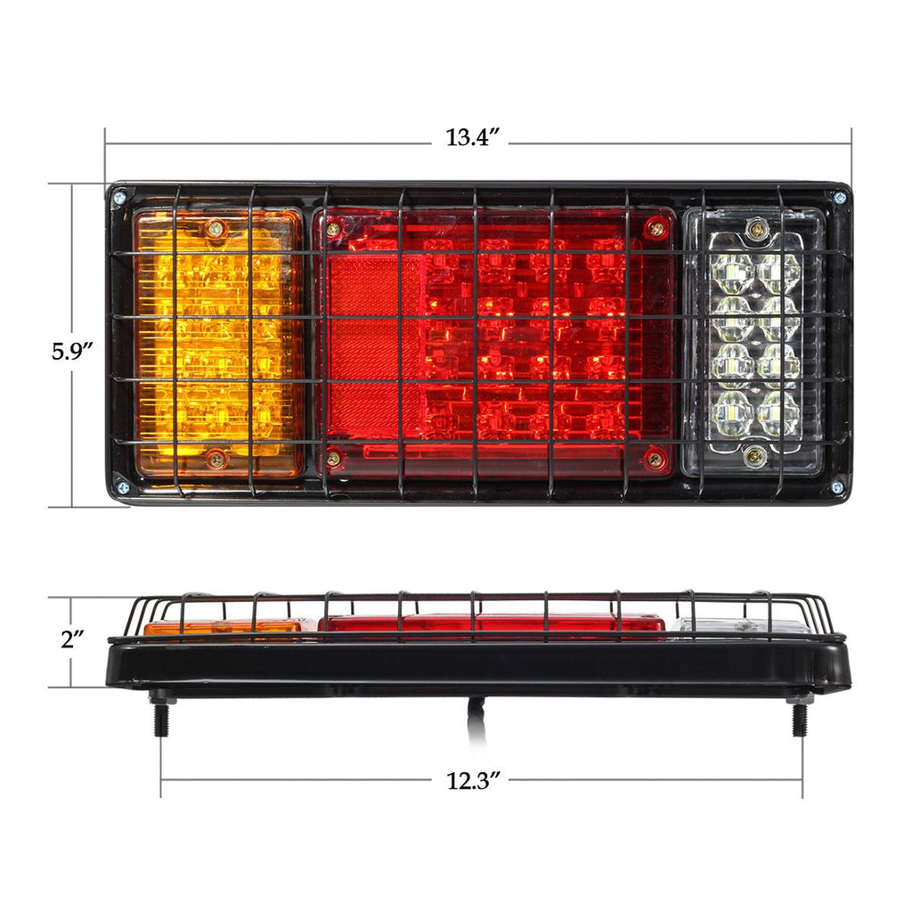 Rv Reverse Light Trailer Tail Light Assemblies 2-Piece LED Trailer Tail Lights - Stop ...