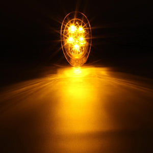 Partsam For Freightliner Cascadia Amber LED Side Marker Turn Signal Lights 5-2835-SMD Sealed Replacement for Freightliner Led Side of Cab Turn Marker / Parking Lights Clearance Lamps (Pack of 2)