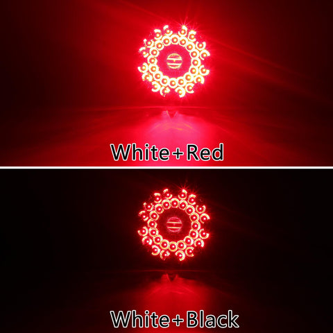Image of Partsam 2Pcs 7inch Round Transit Tail Lights Red 36 LED, 7 Inch Red Bus LED Light Round Truck Tail STT Stop Brake Turn Lights [Built-in Reflex Lens] Trailer Truck Taillight with Weathertight Gasket