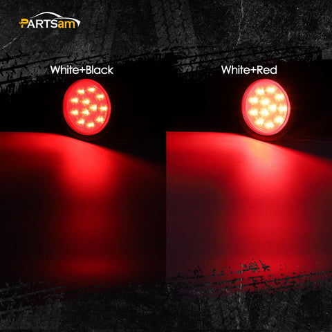 4 Inch Red Led Round Trailer Tail Lights 4 In Round Red LED Stop Turn Tail Lights Brake Trailer Lights Led Tail Light