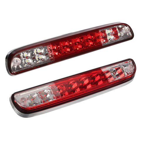 Image of Partsam High Mount Stop Light Third 3rd Brake Light Replacement for F250 F350 F450 F550 Super Duty 1999 to 2016 / Ranger/B series LED Rear Cab Roof Center Mount Brake Stop Tail Cargo Light Lamp (Red)